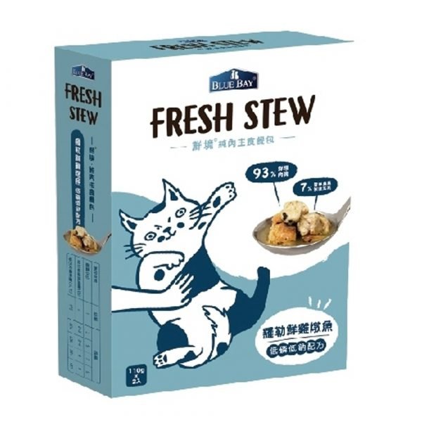 倍力 BLUEBAY 鮮境 FRESH STEW 羅勒鮮雞敦魚 低磷低鈉配方 (100gx2包)