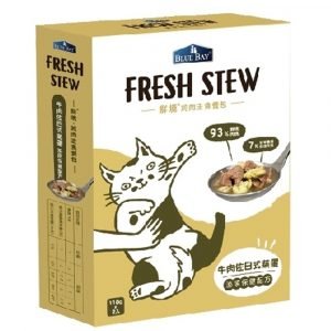 即食湯包 倍力 BLUEBAY 鮮境 FRESH STEW 牛肉蒸蛋 護泌尿系統配方 (100gx2包) 寵物用品店推薦