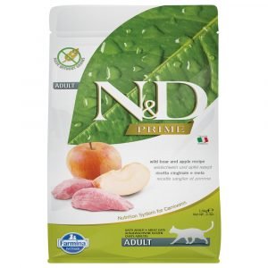 乾糧 法米納 Farmina N&D 天然無穀物成貓糧－野豬 + 蘋果（成貓適用） 寵物用品店推薦