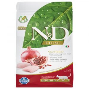 乾糧 法米納 Farmina N&D 天然無穀物成貓糧－雞肉 + 石榴（結紮貓適用） 寵物用品店推薦