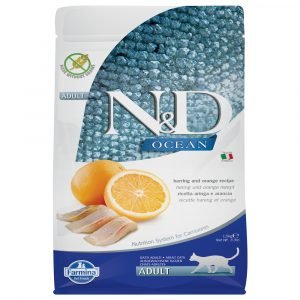 乾糧 法米納 Farmina N&D 天然無穀物成貓糧－魚肉 + 甜橙（成貓適用） 寵物用品店推薦