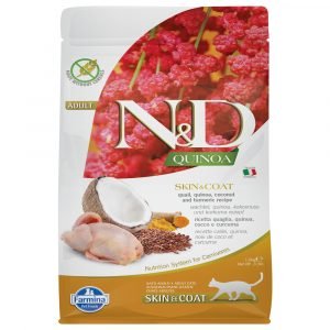 乾糧 法米納 Farmina N&D 天然藜麥無穀物成貓糧 － 鵪鶉（皮毛保健）（成貓適用）1.5KG 寵物用品店推薦
