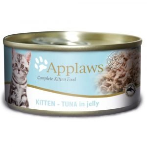 罐頭食品 愛普士 APPLAWS 全天然啫喱貓罐頭 – 吞拿魚（幼貓適用） 70g 寵物用品店推薦