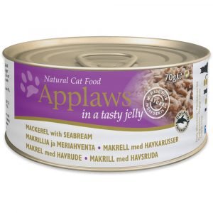 罐頭食品 愛普士 APPLAWS 全天然啫喱貓罐頭 – 鯖魚 + 鯛魚 70g 寵物用品店推薦