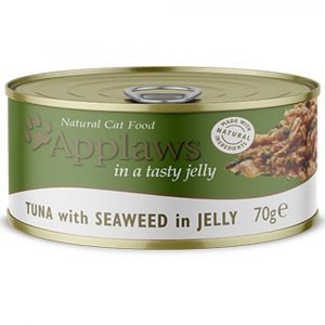 罐頭食品 愛普士 APPLAWS 全天然啫喱貓罐頭 – 吞拿魚 + 紫菜 70g 寵物用品店推薦