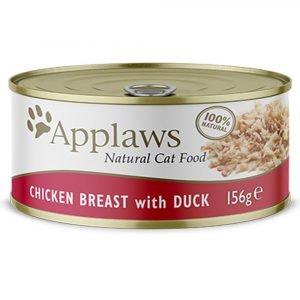 罐頭食品 愛普士 APPLAWS 全天然貓罐頭 – 雞胸 + 鴨肉 156g 寵物用品店推薦