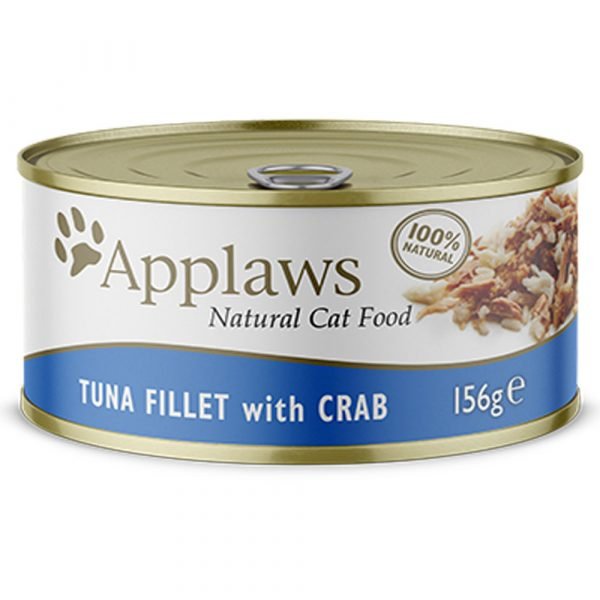 愛普士 APPLAWS 全天然貓罐頭 - 吞拿魚 + 蟹 70g