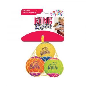 狗用產品 KONG 發聲彩色網球狗玩具 (3個裝) 寵物用品店推薦