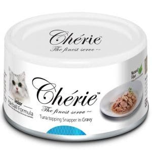 罐頭食品 Cherie 吞拿魚、鯛魚罐頭80g | 針對毛球症 寵物用品店推薦