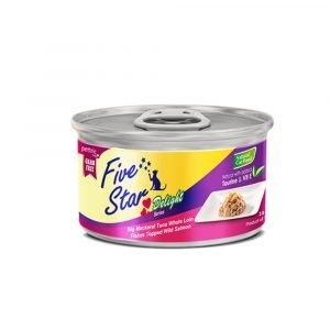罐頭食品 Five Star 吞拿魚、三文魚罐頭 80g 寵物用品店推薦