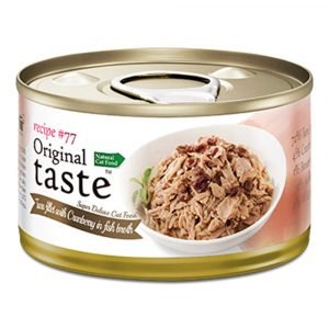 罐頭食品 Original taste #77系列 天然高含量吞拿魚、紅莓 70g 寵物用品店推薦
