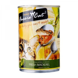 罐頭食品 高竇貓 Fussie Cat Premium Cat Canned (Fresh Mackerel) 貓罐頭（純鯖魚）400g 寵物用品店推薦