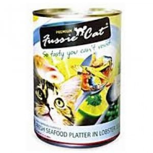 罐頭食品 高竇貓 Fussie Cat Premium Cat Canned (Fresh Seafood Platter in Lobster Jelly) 貓罐頭（龍蝦汁海鮮拼盤）400g 寵物用品店推薦