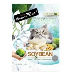 貓用產品 高竇貓 Fussie Cat Premium Soybean Litter 豆腐貓砂（雙孔）7L 寵物用品店推薦