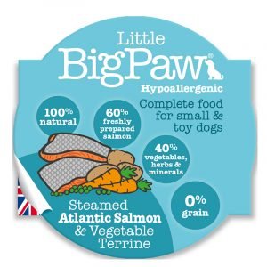 即食湯包 Little Big Paw 蒸煮三文魚+蔬菜狗餐盒 寵物用品店推薦