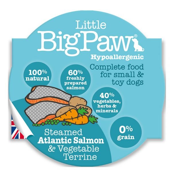 Little Big Paw 蒸煮三文魚+蔬菜狗餐盒