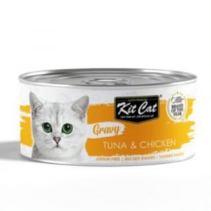 罐頭食品 Kit Cat GravySeries 吞拿魚+雞 鮮嫩營養肉汁湯 貓罐頭 70g 寵物用品店推薦