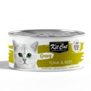 罐頭食品 Kit Cat GravySeries 吞拿魚+牛 鮮嫩營養肉汁湯 貓罐頭 70g 寵物用品店推薦