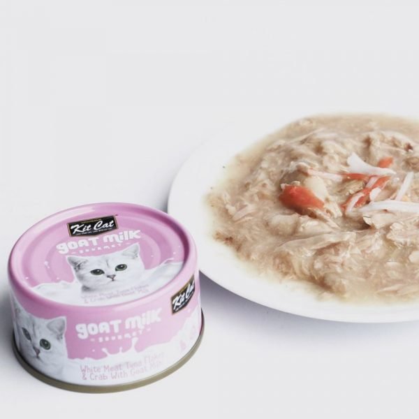 Kit Cat 吞拿魚+蟹 羊奶貓罐頭 70g