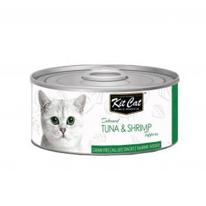 罐頭食品 Kit Cat 無穀物 吞拿魚+蝦Toppers+Taurine 貓罐頭 80g 寵物用品店推薦