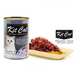 罐頭食品 Kit Cat 大西洋吞拿魚+野生三文魚 貓罐頭 400g 寵物用品店推薦