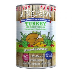 狗用糧食 Little Big Paw 火雞+紅莓狗罐頭 390g 寵物用品店推薦