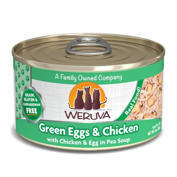 WeRuVa 經典雞肉系列 無骨及去皮雞胸肉、雞蛋、豌豆 貓罐頭