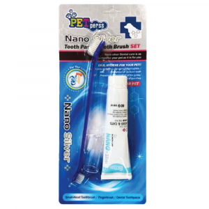口腔護理 PET Perss Nano Silver 牙膏牙刷套裝 80g 寵物用品店推薦