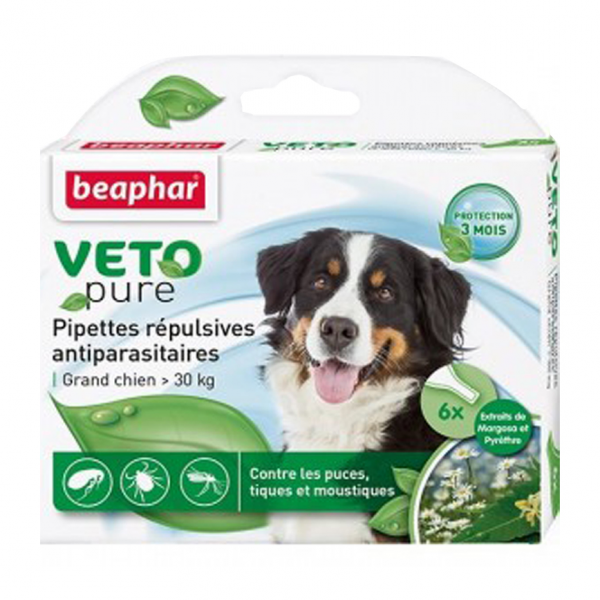 狗用產品 Beaphar 幼犬用VETO pure 回歸自然滴劑 (一盒3支/1ml支) (到期日 30/06/2024) 寵物用品店推薦