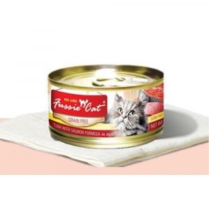 罐頭食品 高竇貓 Fussie Cat Premium Red Label Cat Canned (Tuna with Salmon) 紅鑽貓罐頭（吞拿魚+三文魚）80g (到期日 18/06/2024) 寵物用品店推薦