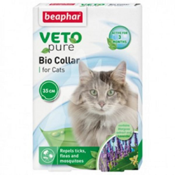 Beaphar 貓用VETO pure 回歸自然防蚊 / 蜱 / 虱 3合1頸帶 (有效期3個月)