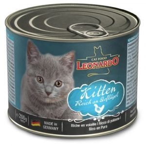 罐頭食品 Leonardo Natural Kitten Canned (Poultry) 天然幼貓專用罐頭（家禽） 寵物用品店推薦