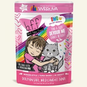 即食湯包 Weruva B.F.F. 喵友系列 野生吞拿魚、鴨肉 袋裝貓糧 (粉紅袋) 85g 寵物用品店推薦