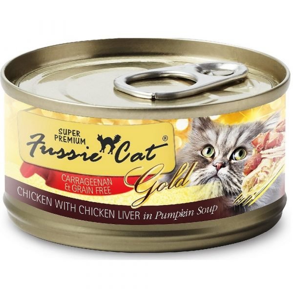 高竇貓 Fussie Cat Premium Gold Label Cat Canned (Chicken with Anchovies) 金鑽貓罐頭（雞肉+鯷魚）80g