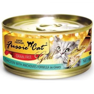 罐頭食品 高竇貓 Fussie Cat Premium Gold Label Cat Canned (Chicken with Chicken Liver in Pumpkin Soup) 金鑽貓罐頭（南瓜湯雞肉+雞肝）80g 寵物用品店推薦