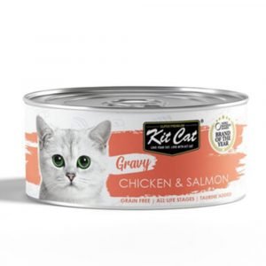 罐頭食品 Kit Cat GravySeries 雞+三文魚 鮮嫩營養肉汁湯 貓罐頭 70g 寵物用品店推薦