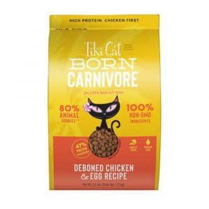 乾糧 Tiki Cat Born Carnivore (Deboned Chicken & Egg Recipe) 高蛋白貓糧（雞肉+蛋） 寵物用品店推薦