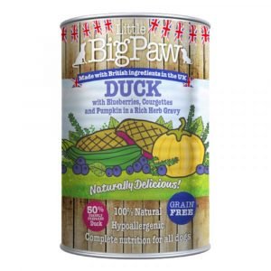 狗用糧食 Little Big Paw 鴨肉+藍莓狗罐頭 390g 寵物用品店推薦