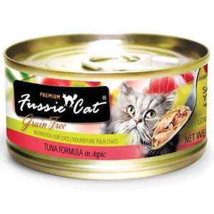 罐頭食品 高竇貓 Fussie Cat Premium Black Label Cat Canned (Tuna with Anchovy) 黑鑽貓罐頭（吞拿魚+鯷魚）80g 寵物用品店推薦
