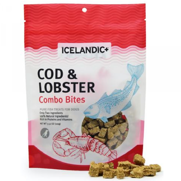 Icelandic+ 冰島鱈魚和龍蝦粒狗小食 3.52oz