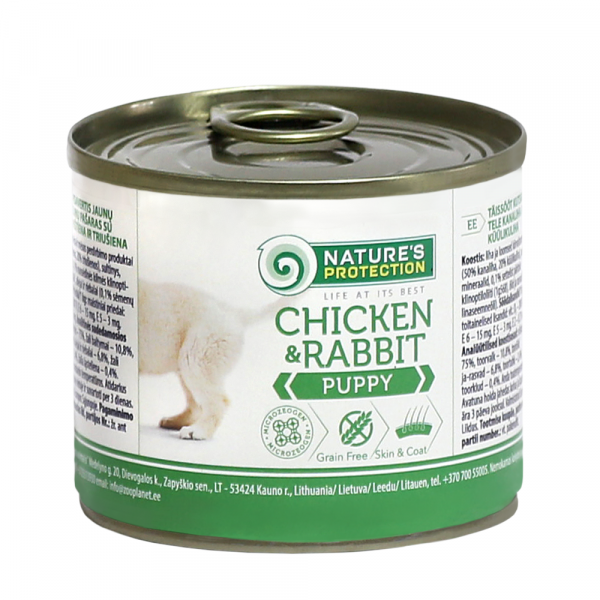 Nature's Protection 幼犬主食罐頭 (兔肉+雞肉) 200g