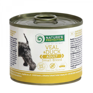 狗用糧食 Nature’s Protection 成犬主食罐頭 (牛肉+鴨肉) 200g 寵物用品店推薦