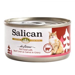罐頭食品 Salican 牛肝、紅蘿蔔貓罐頭 (肉汁) 85g 寵物用品店推薦