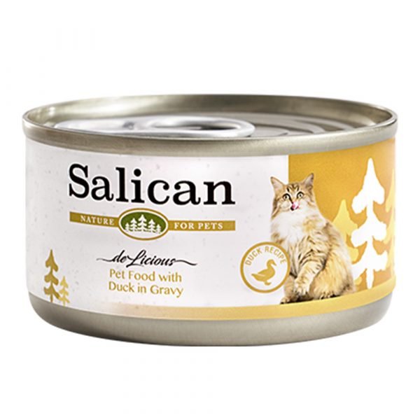 Salican 鴨肉貓罐頭 (肉汁) 85g