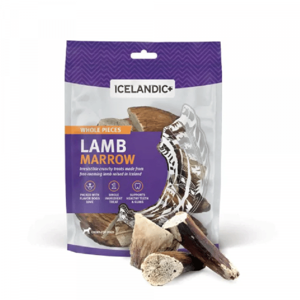 Icelandic+ 冰島原條羊角骨髓狗小食 4oz (到期日30/07/2024)