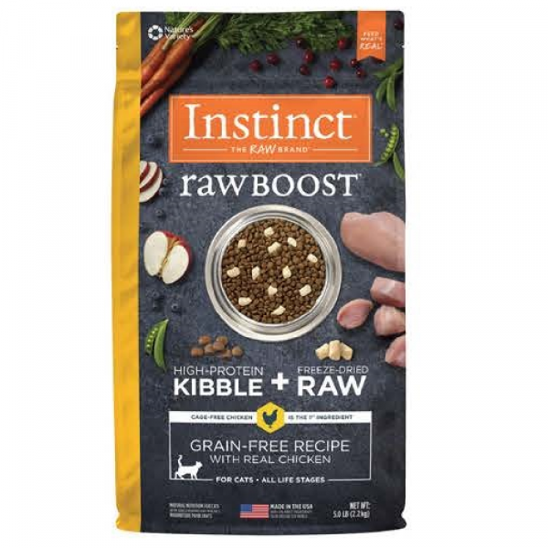 Instinct 無穀物 + 凍乾生肉粒 - 全貓 (雞)