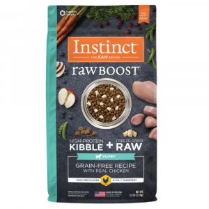 乾糧 Instinct 無穀物 + 凍乾生肉粒 – 幼犬 (雞) 4lbs 寵物用品店推薦