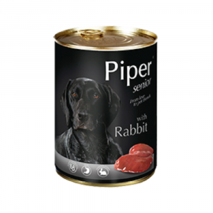 狗用糧食 Dolina Noteci 黑鑽愛犬罐頭 Piper Premium (老年犬) 兔肉 400g 寵物用品店推薦
