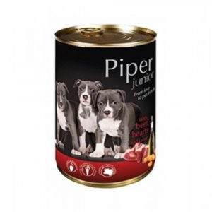 狗用糧食 Dolina Noteci 黑鑽愛犬罐頭 Piper Premium (幼犬) 牛心+甘荀 400g 寵物用品店推薦
