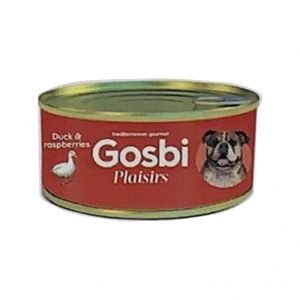 狗用糧食 Gosbi 成犬鴨肉和紅桑子罐頭 185g 寵物用品店推薦